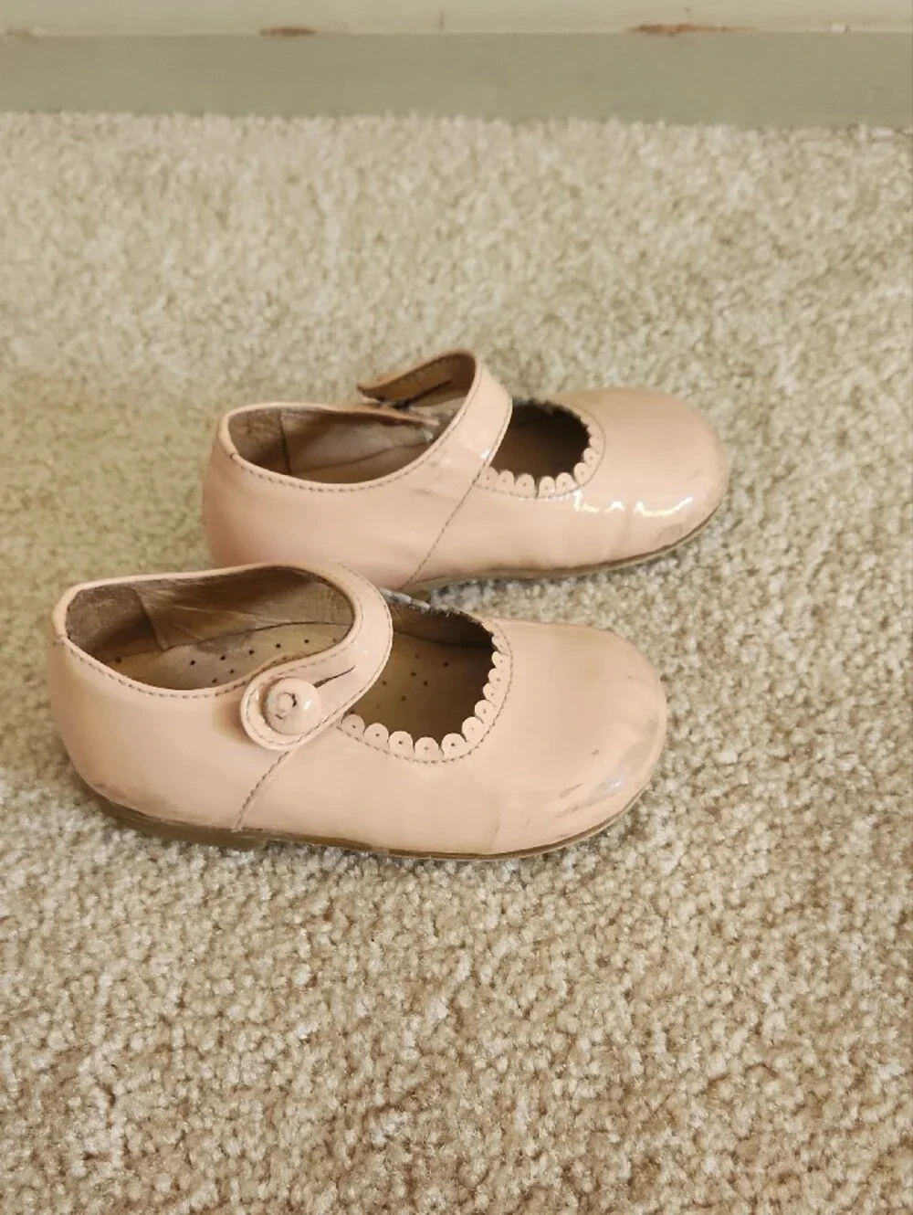 Sal & Pimenta Girls' Mary Jane Shoes Pink Patent Leather Size US 5/ 5.5 EU 21